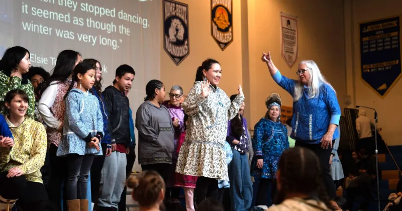 The fabric of Cama'i takes center stage in Bethel qaspeq workshop and parade