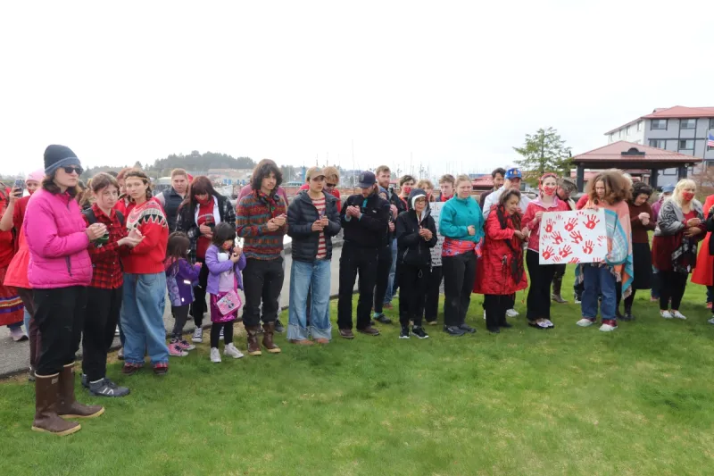 'The only way that we can heal is to talk about it': Sitkans observe MMIP Day at public vigil