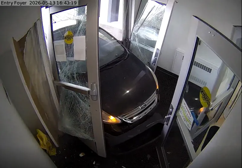 Man arrested after driving sedan Into Wasilla Police headquarters