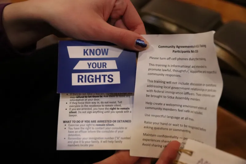 ACLU trains Sitkans to 'Know Your Rights' with ICE