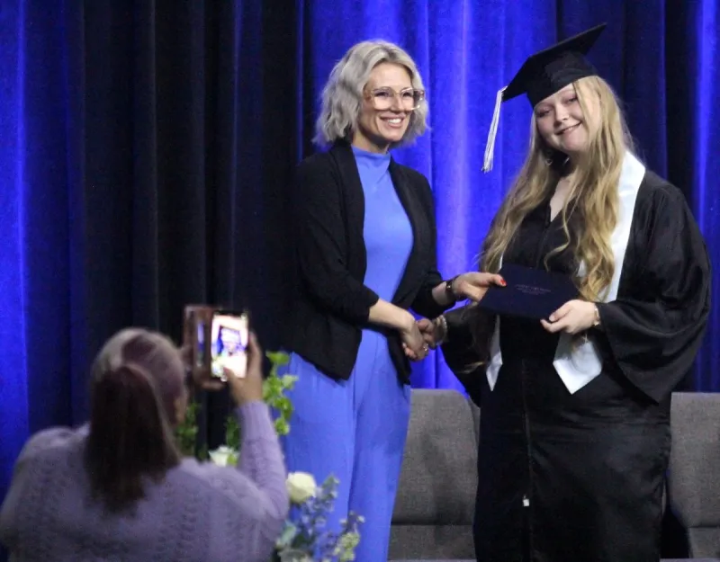 Keynote speaker urges Burchell grads to "celebrate, pursue, dream'