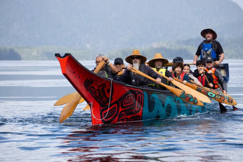 Sitkans send off 'Ancestral Echoes' canoe headed to Celebration