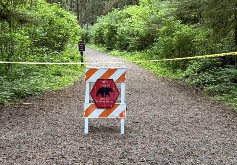 Trails temporarily shut down in Sitka National Historical Park