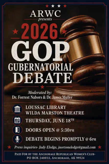 Anchorage Republican Women's Club Hosts Gubernatorial Debate June 18th