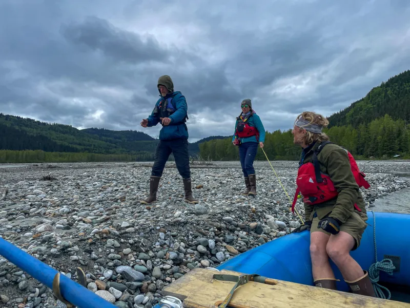 Raft guides learn the sticks on an ever changing river