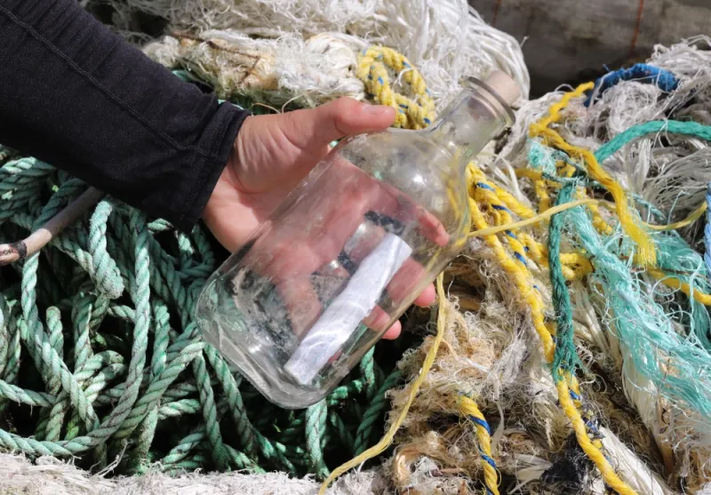 Message in a bottle is a page of Sitka's marine debris story