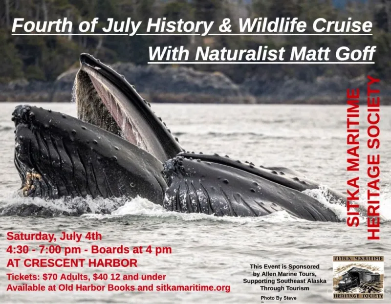 Naturalist-led cruise to cap Fourth of July in Sitka