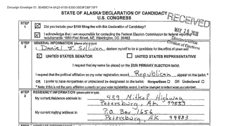 Correct the record: Dan J. Sullivan did not ask to use Dan S. Sullivan's middle initial