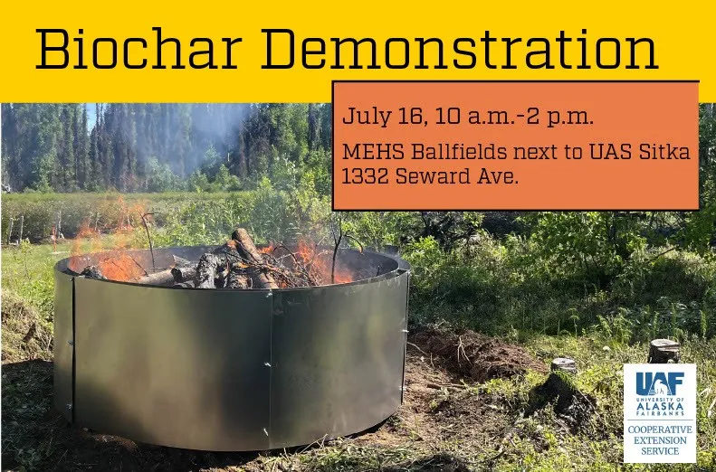 Learn about biochar production at outdoor workshop