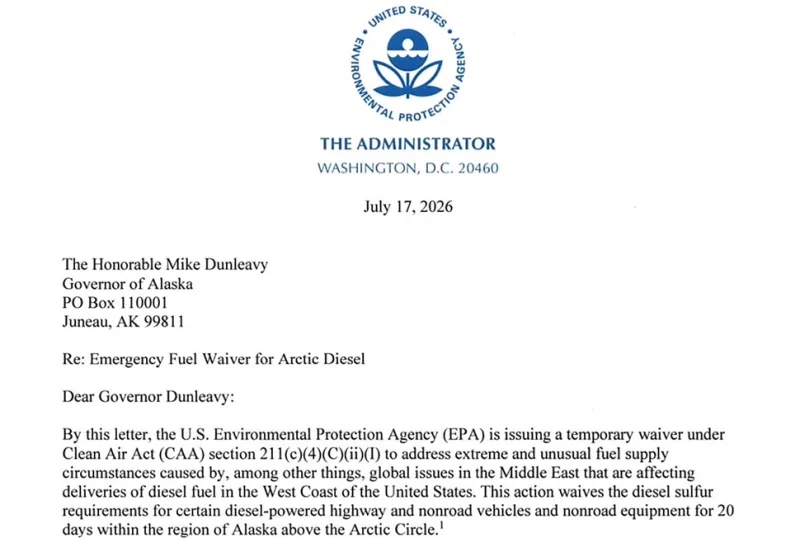 Emergency 20-Day Fuel Waiver Aims to Lower Energy Costs for Alaskans