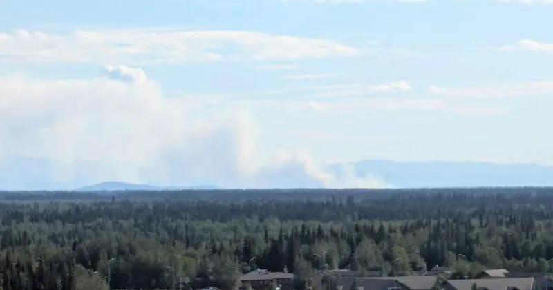 Tatlanika fire drops ash on Fairbanks region