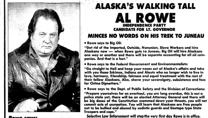 Al Rowe would have been a 'new kind of lieutenant governor'