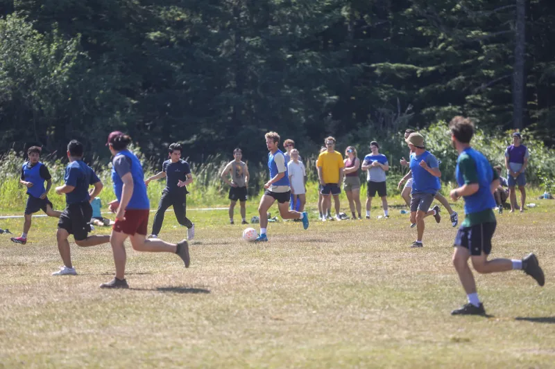 Locals, cruise ship crew, visitors, unite for soccer game
