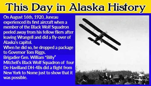 This Day in Alaskan History-August 16th, 1920