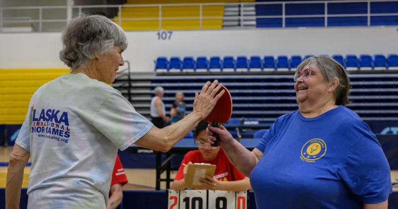 Table tennis triumphs cap 2026 senior games