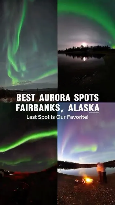 Aurora Season Is Here!save these viewing locations #northernlights #alaska  @elsieandjustin (Video)