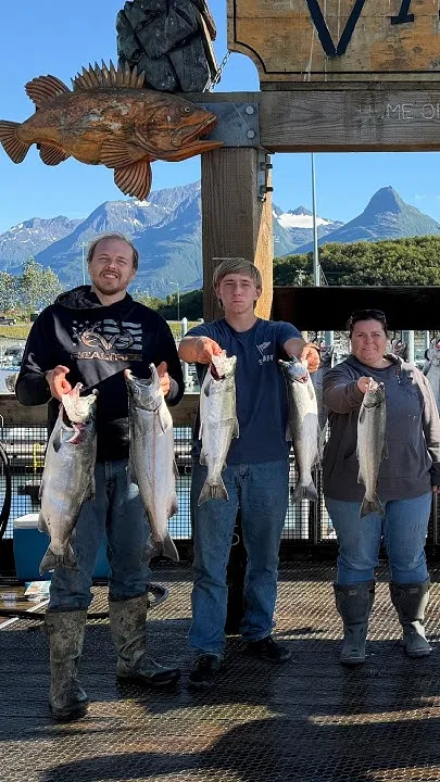 Non-Stop Action for Silver Salmon in Valdez, Alaska (Video)