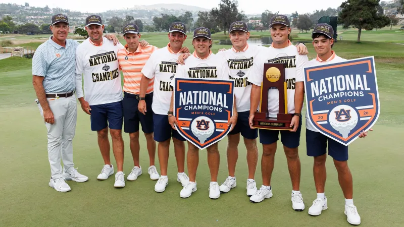 Auburn men's golf wins second national championship in three years
