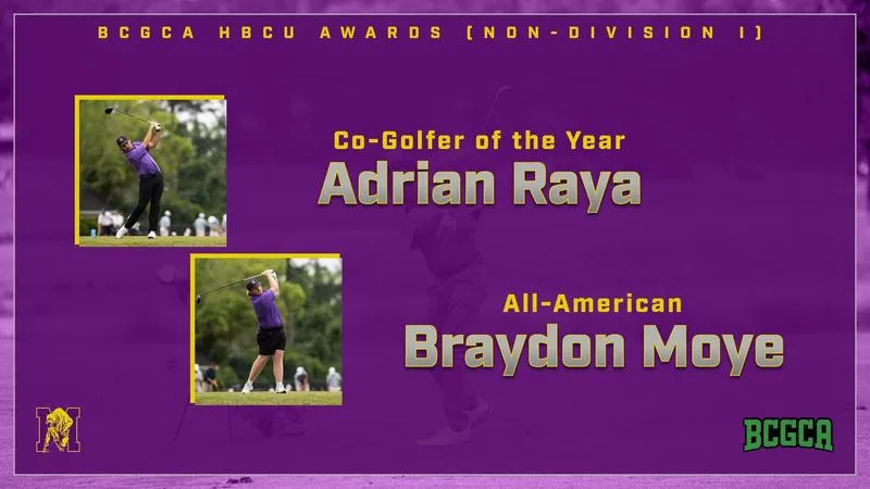 Raya, Moye named golf All-Americans