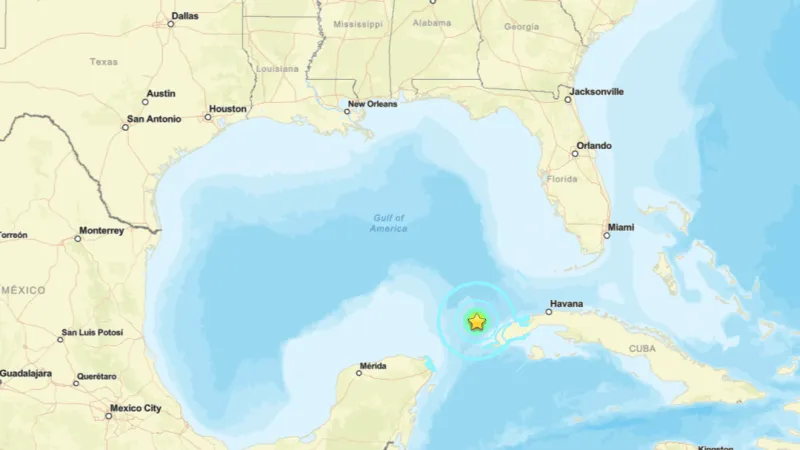 6.4 earthquake in Cuba region of Gulf, according to the U.S. Geological Survey