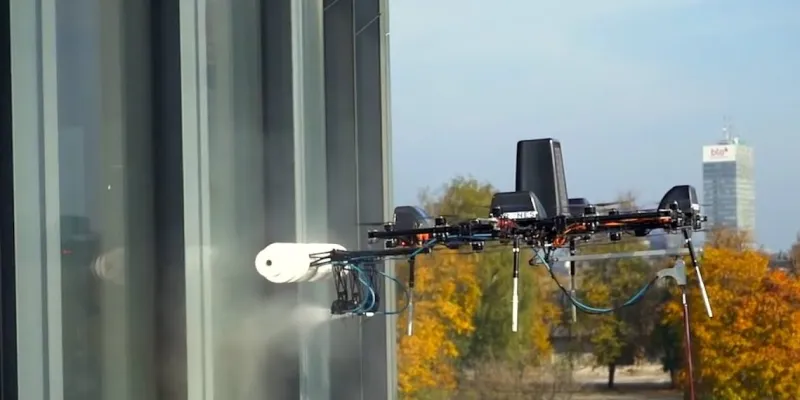 University of Alabama students help bring drone-powered building cleaning to Alabama business