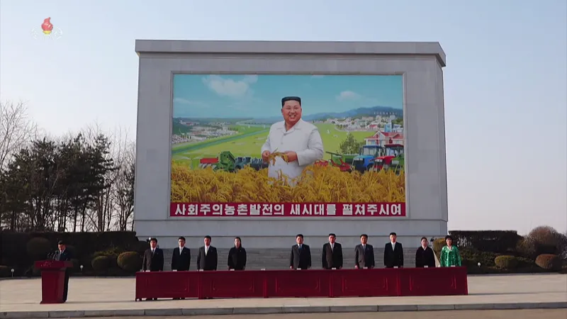 North Korea installing large Kim Jong Un murals in city centers across country