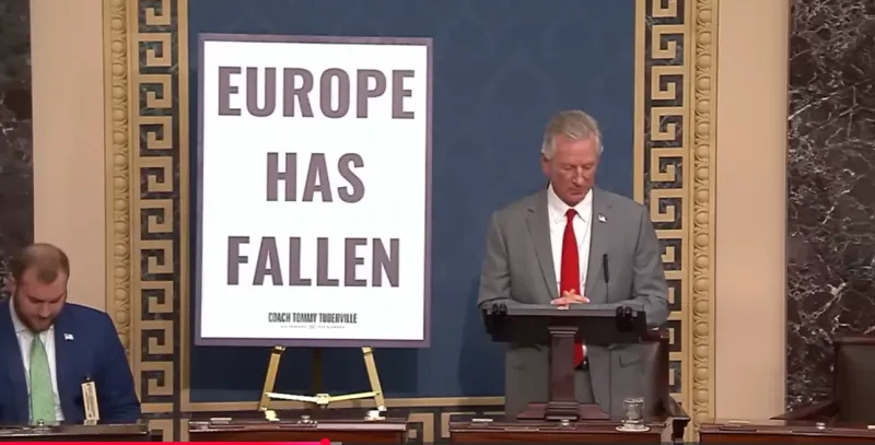 Tuberville: 'Europe has fallen' to radical Islamism, warns America could be next