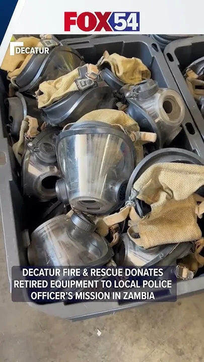 Decatur Fire & Rescue donates retired equipment to local police officer's mission in Zambia (Video)