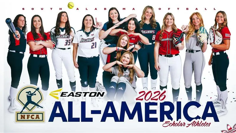 14 Named Easton/NFCA All-Academic Scholar Athlete; South Alabama Sets Program Team GPA Mark