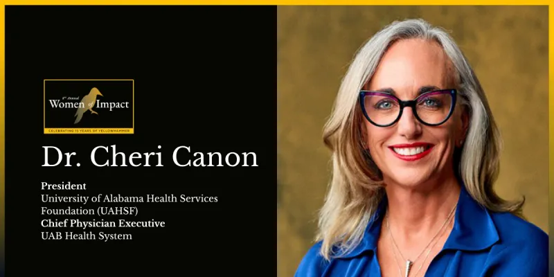 Dr. Cheri Canon has followed her North Star for more than three decades at UAB --- 2026 Women of Impact