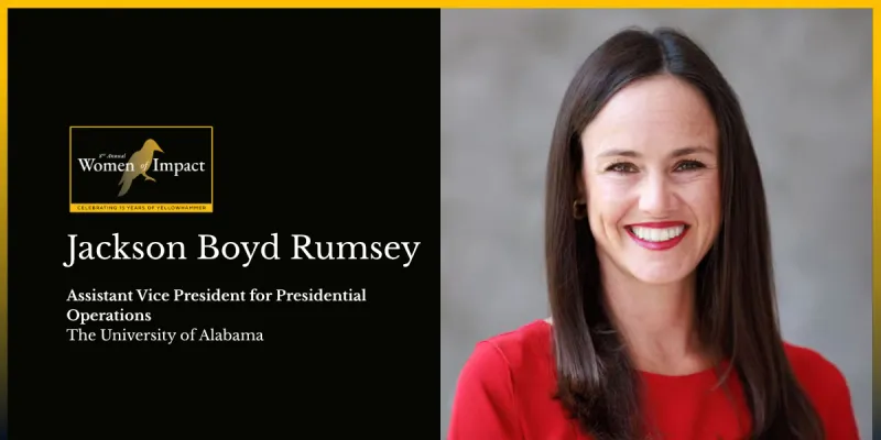 Jackson Boyd Rumsey finds her purpose in nearly two decades of service to the Capstone - 2026 Women of Impact
