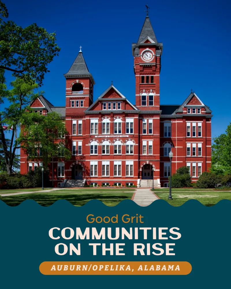 AUBURN/OPELIKA FEATURED IN GOOD GRIT COMMUNITIES ON THE RISE