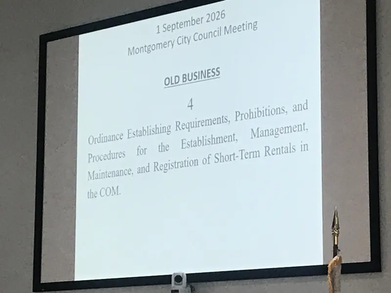 Montgomery City Council approves short-term rental ordinance