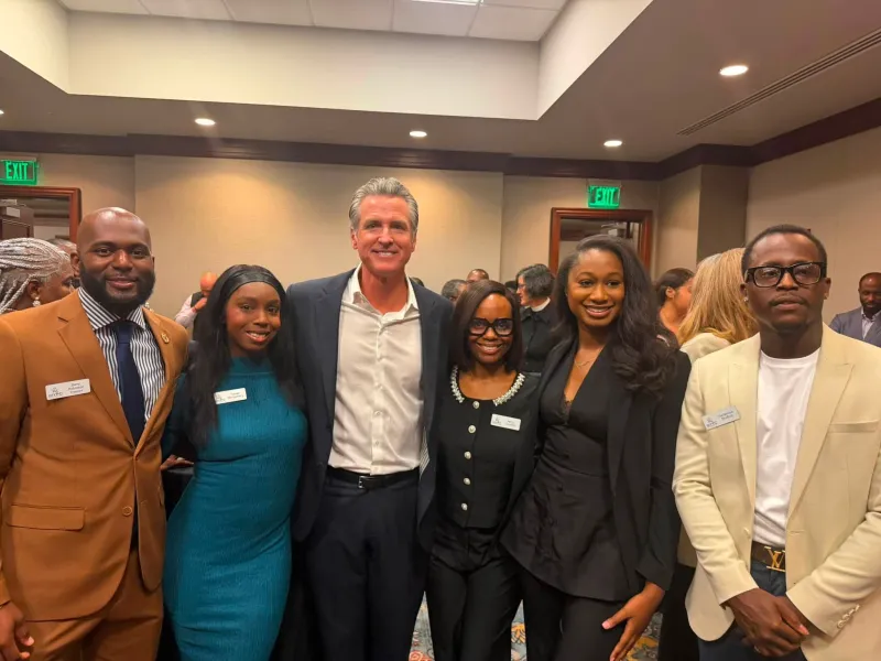 California Gov. Gavin Newsom visits Montgomery