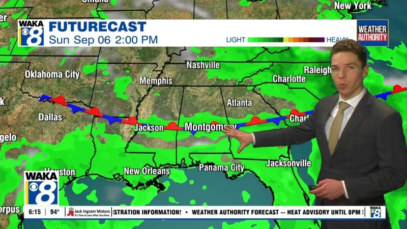 Heat advisory through 8PM Sunday, rain chances rise this weekend
