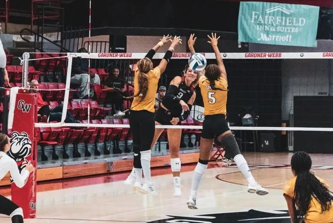 Volleyball's Fourth Outing in Three Days Goes Way of Gardner-Webb