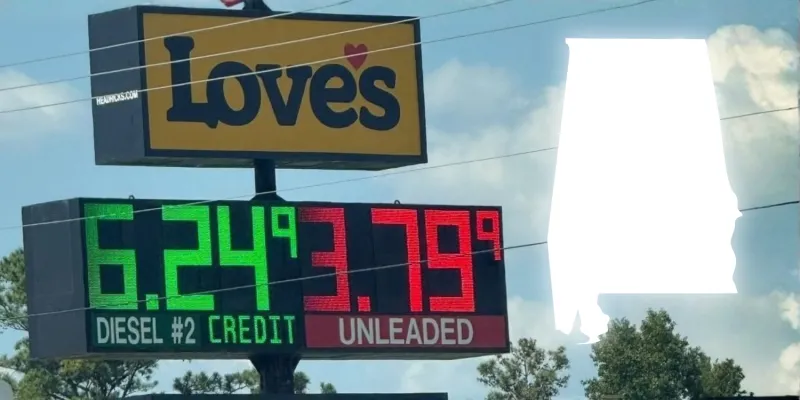 Labor Day gas prices on track for record high, Alabama remains among cheapest states