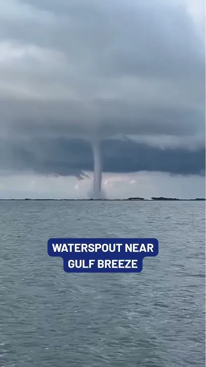 WATCH: A waterspout was seen near Gulf Breeze and Pensacola Beach. Dean Naquin (Video) — Spot On Alabama