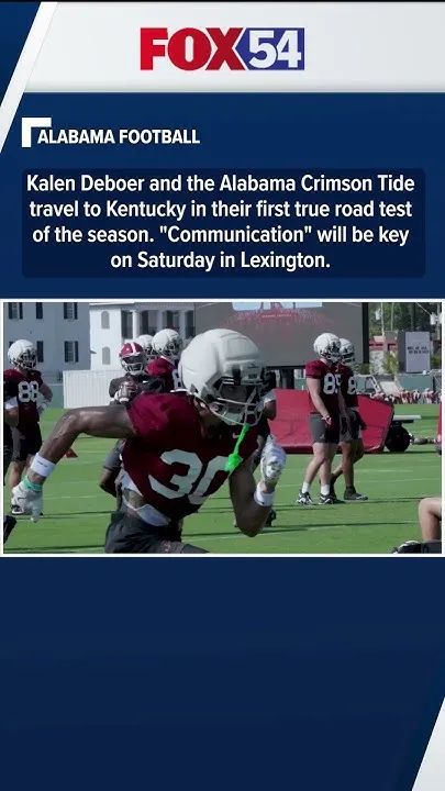 Bama heads to Kentucky for SEC opener (Video)