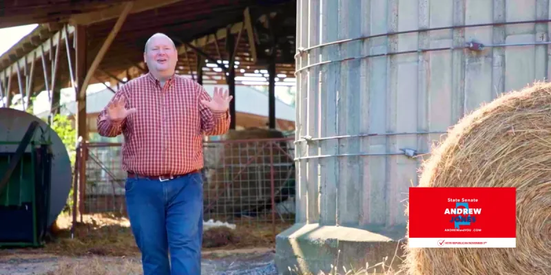 'Raised in a barn': State Sen. Andrew Jones launches new video ad ahead of November general election