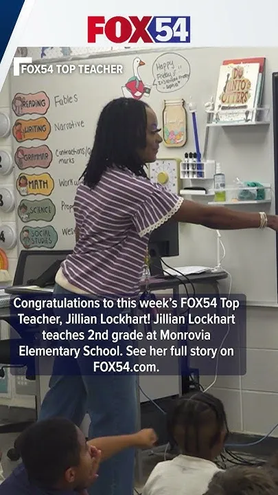 Congratulations to FOX54 Top Teacher Jillian Lockhart from Monrovia Elementary School! (Video)