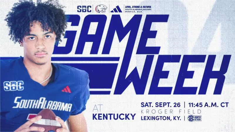 South Alabama Travels to Lexington for First Meeting with Kentucky
