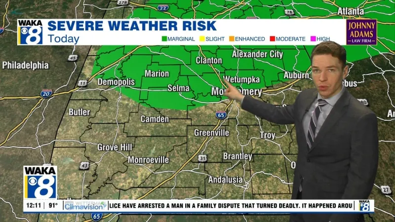 A few severe storms possible Tuesday, fall air arrives late this week