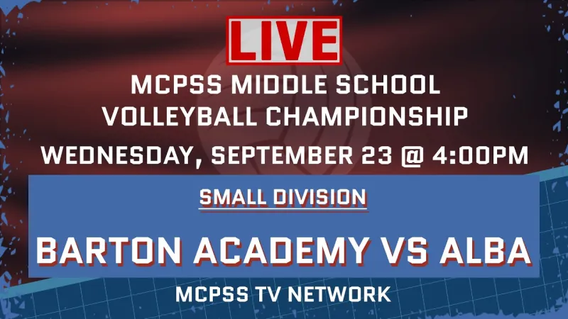 Barton Academy vs. Alba - MCPSS Volleyball Middle School Small Schools Championship (Video)