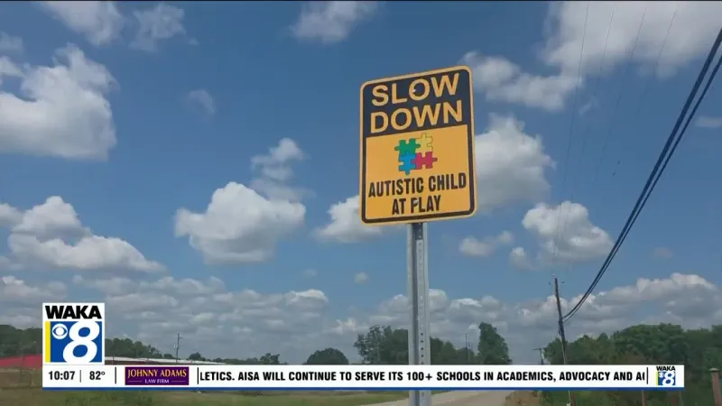 The City of Greenville adds 'Autistic Child at Play signs' across city Neighborhoods