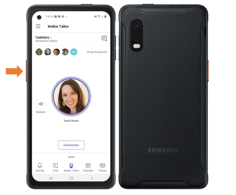 Samsung unveils new smartphone with Microsoft Teams walkie-talkie feature GeekWire