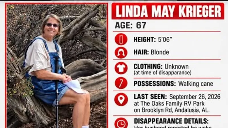 Woman with Alzheimer's missing from Andalusia RV park