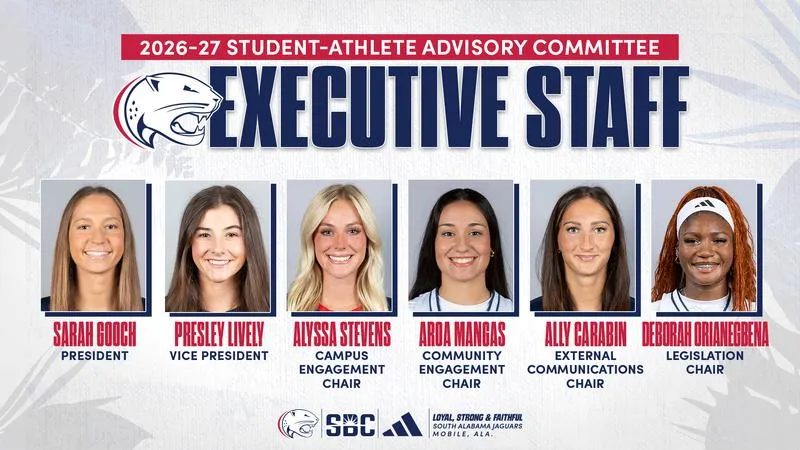 South Alabama SAAC Announces Executive Board for 2026-27 Academic Year