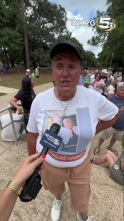 President Donald Trump supporter shares hopes for Mobile rally (Video)