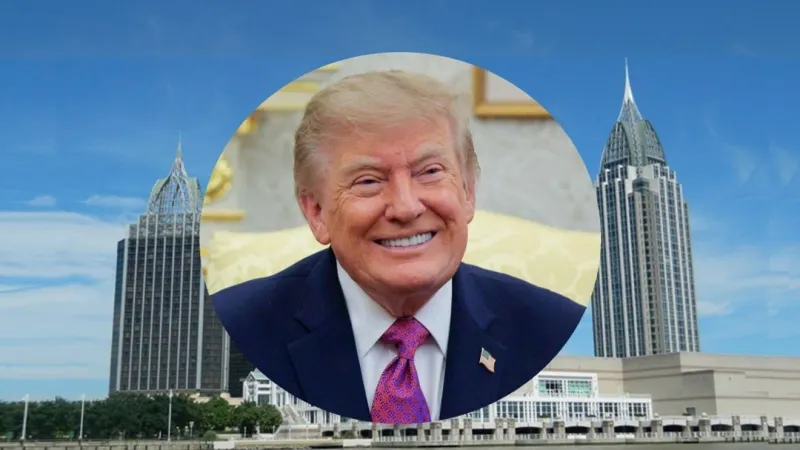 WATCH: President Donald Trump appears in Mobile AL
